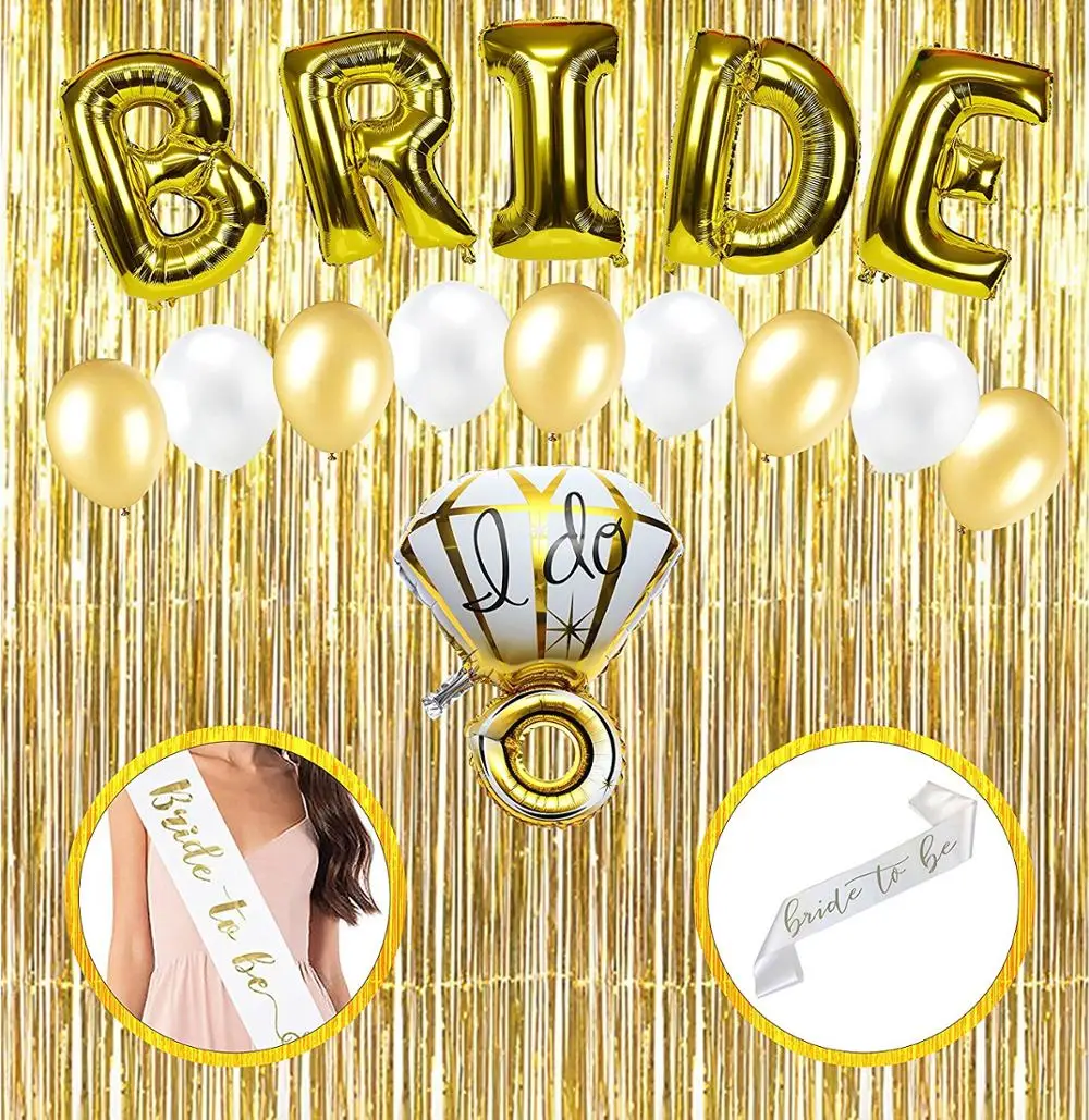 Party Decoration Bride To Be Sash Foil Party Balloon