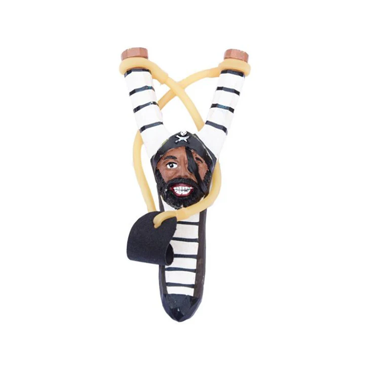 Рогатка ручной работы с резьбой по дереву в форме животного