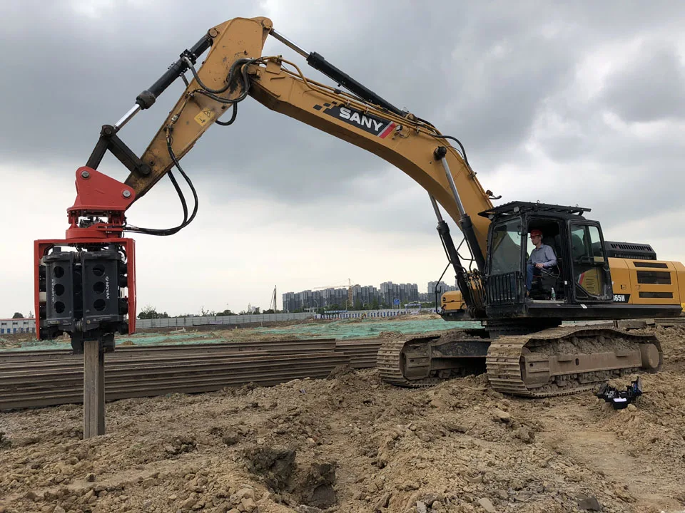 Talos65 Side Grip Vibro Hammer /Vibratory Hammer /Pile Driver for Excavator