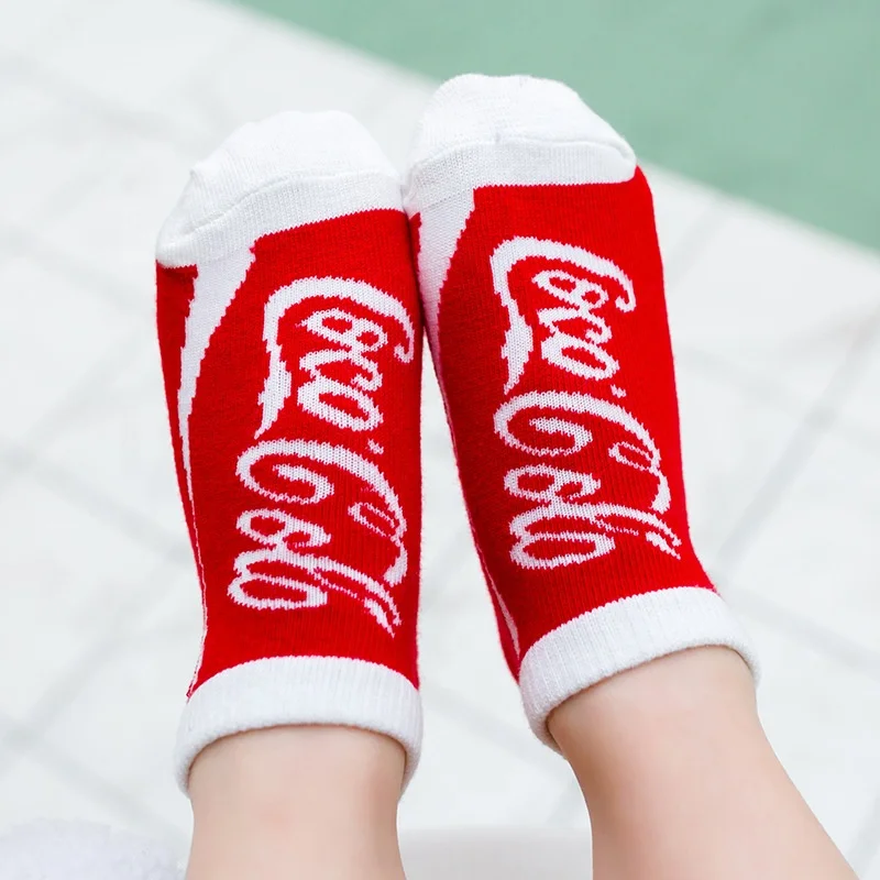 
Wholesale knitted word cotton cute baby kids boot socks 