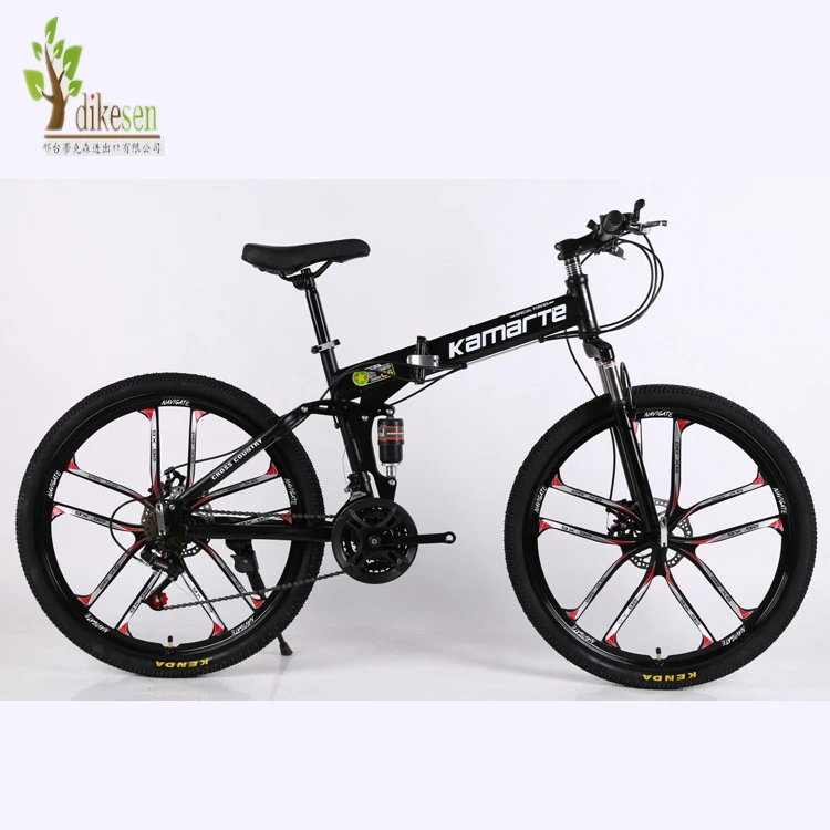 Disk Brake Mountain Bike Bicycle made in china 2019 air tire folding Adult Variable Speed High Carbon Steel Frame
