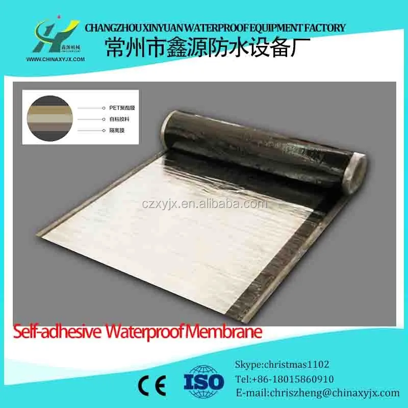 Self-adhesive Roofing Felt bitumen waterproofing membrane production line with CE certificate
