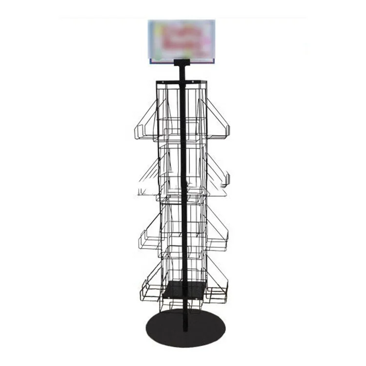 Custom Store Metal Display Book Rack Book Shelf Tabletop Book Display Stands