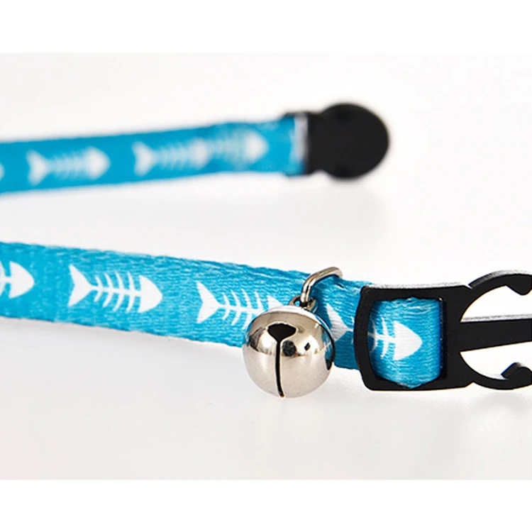 Petstar Various Sizes Cat Shock Safety Neck Collar Safety Buckle With Bell Breakaway Wholesale Cat Collar
