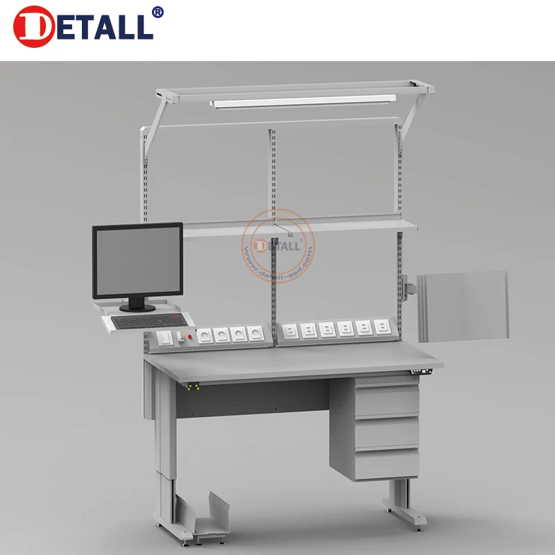 Detall ESD motorized height adjustable table/workbench