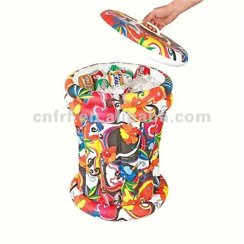 
 Надувное ведро для льда с крышкой  