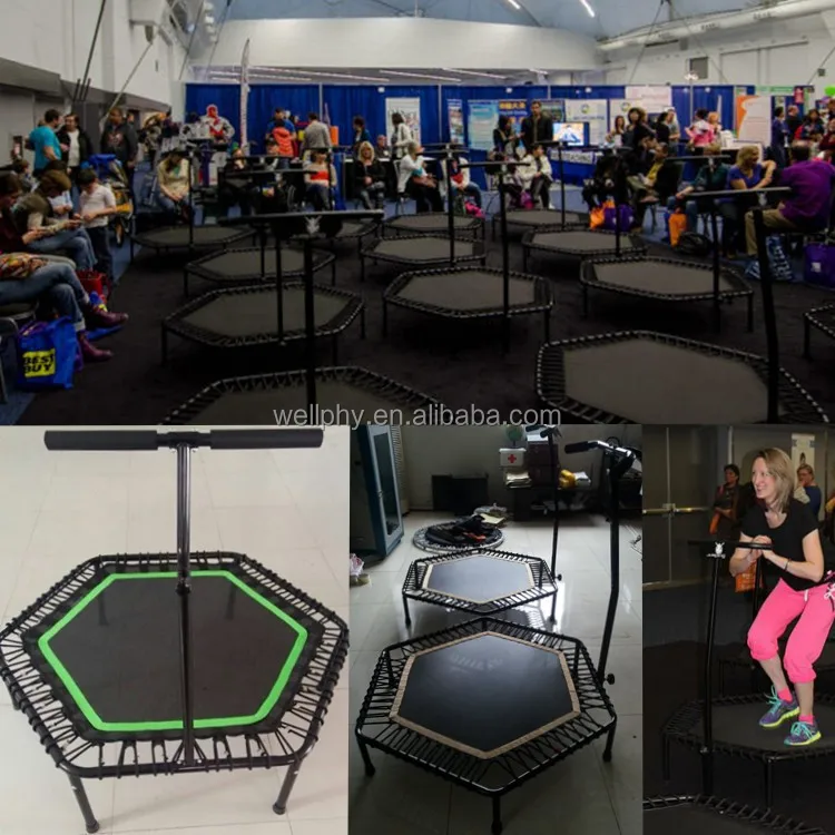 Adult Fitness Commercial Hexagonal trampoline Jump Springfree Trampoline