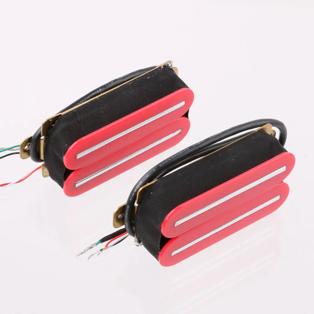 Electric Guitar Double piece of article 57 mm pickup style double coil pickups, high power, wide range forStrat GuitarH011-RD-CR