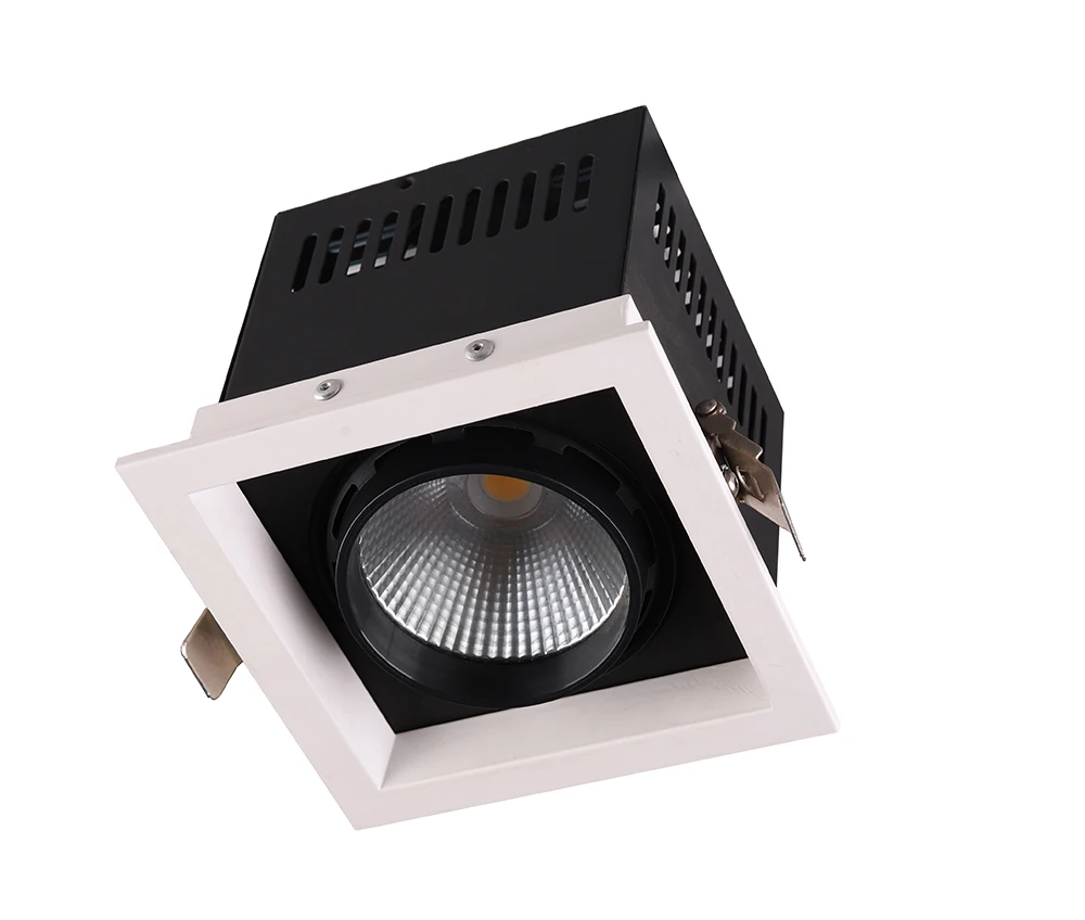 COB double head three head single head square wall washing grille light household hotel apartment ceiling Spot Light