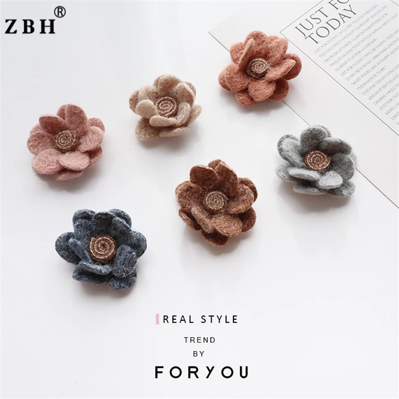 Factory Direct Sale Handmade Wool Diy Flowers