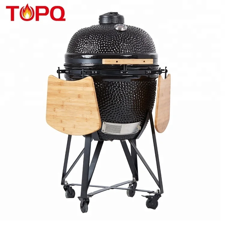 TOPQ Ceramic Kamado 23 Large Size Charcoal Bbq Pro Barbecue Pellet Smoker Grills