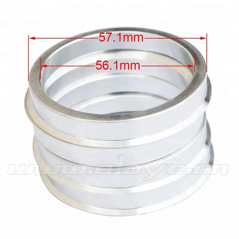 ID 56.1 OD 57.1/60.1/63.4/64.1/65.1/66.1/66.6/67.1/72.6/73.1/74.1 High Quality Aluminum Car Wheel Spacer Hub Centric Rings
