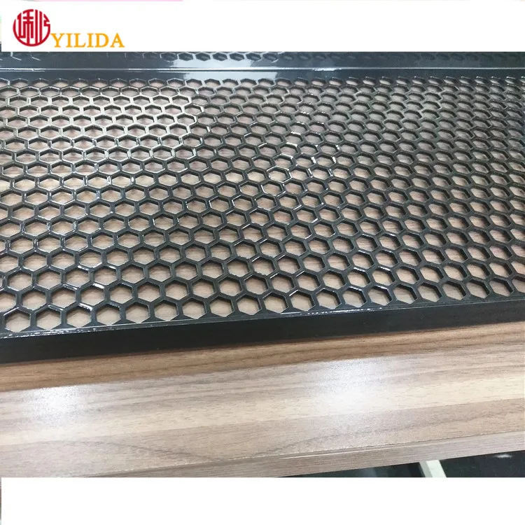 Hexagonal aluminum perforated mesh