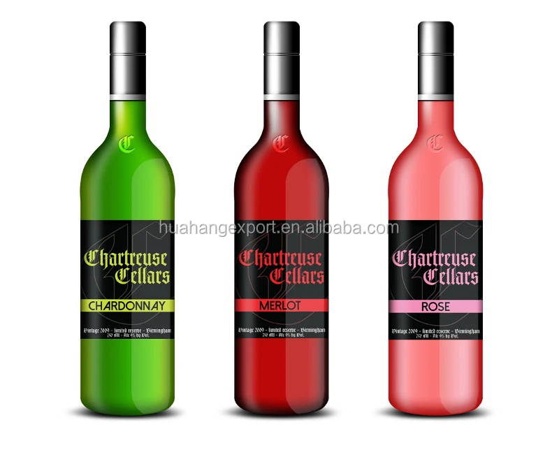 750ml Sparkling wine glass bottle Sprayed bottle custom liquor Bottles