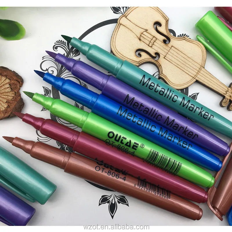 
Colored Non-toxic Metallic Marker Pen Office School Supply Stationery Marker Pens 
