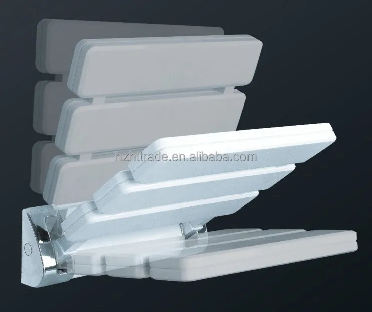 Цветное лучшее пластиковое алюминиевое настенное Складное Сиденье для душа