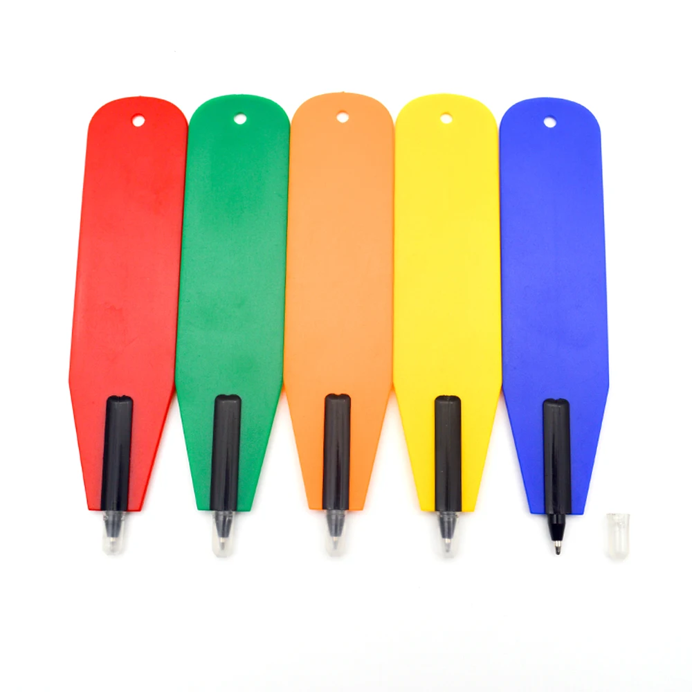 Logo printing Colorful bullet shape flat bookmark ball pen