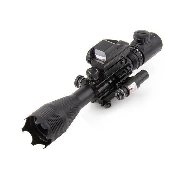 Tactical Rifle Scope for AR15 C4-16x50EG Dual Illuminated with Holographic 4 Reticle Dot Sight and Red/Green