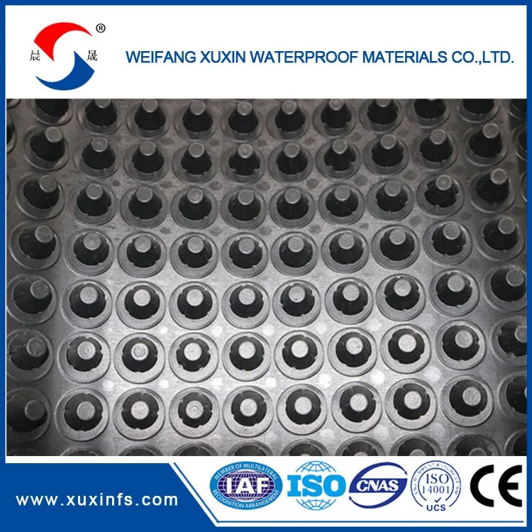 Drainage cell drain cell drainage board for roof garden or roof drainage