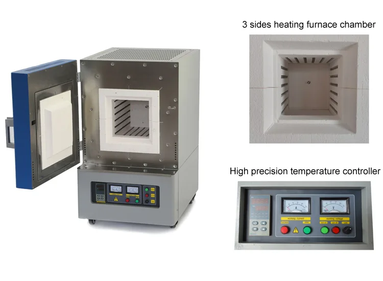 Manufacturer 1000 degree muffle furnace high temperature electrical resistance ceramic sintering box/muffle furnace