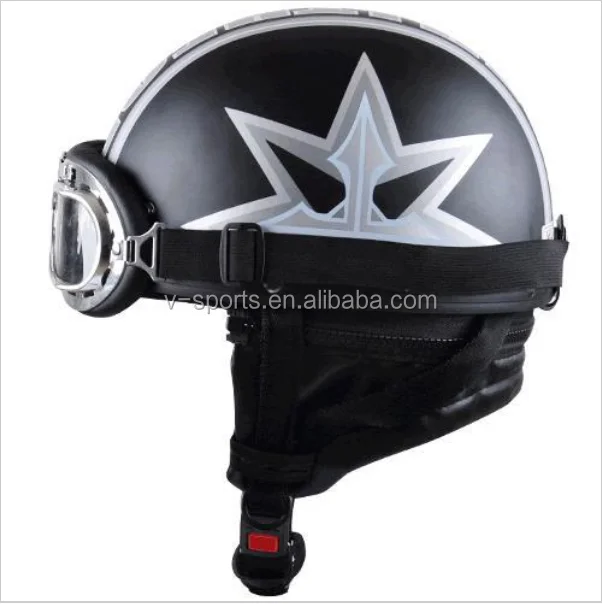 ABS Harley helmet motorcycle helmet Novelty helmet with goggles