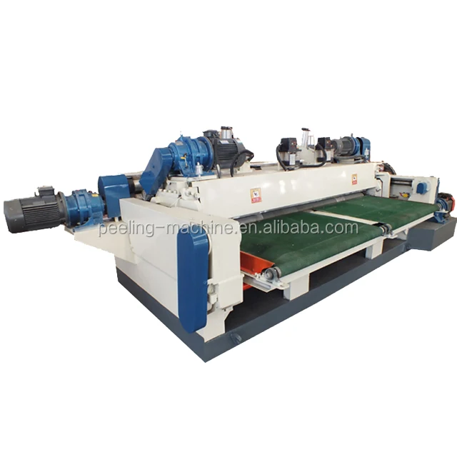 4 feet /5 feet/8feet/10 feet peeling and cutting together wood veneer making machine/veneer rotary cutting machine