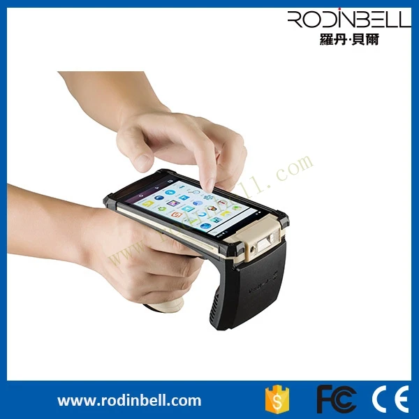 Handheld android 6 pda uhf rfid reader 1D/2D barcode scanner Manufacturer