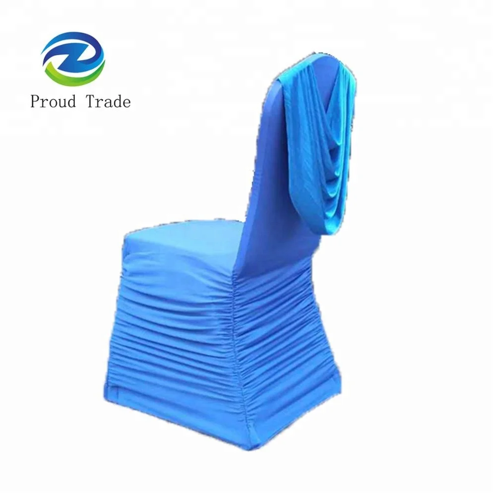 Gorgeous banquet swag back chair cover with factory price