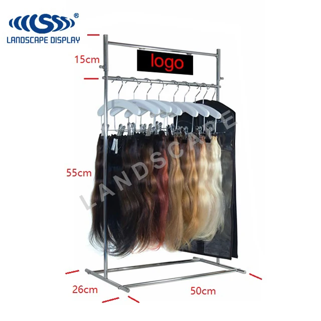 Metal material hair extension display rack / counter display rack for hair extensions / display stand for hair extensions