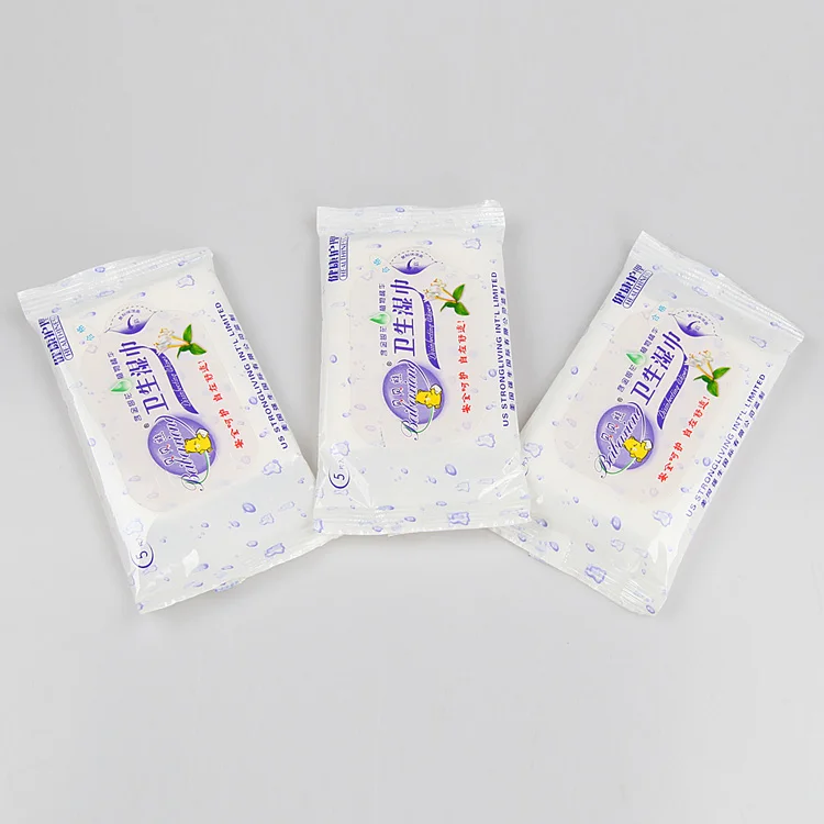 
5Pcs Oem Custom Print Wet Wipes 