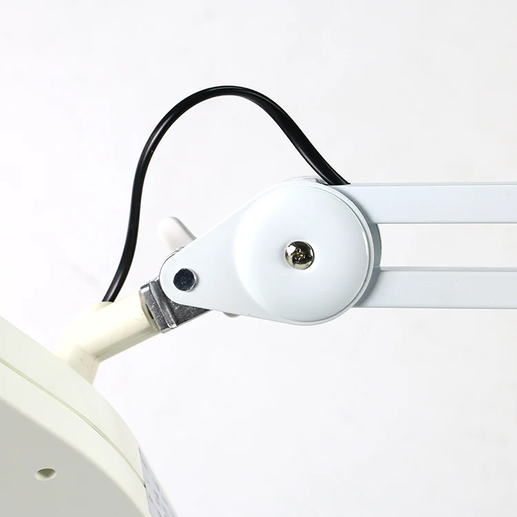 Table 4x 6x 10x 15x 20x 30x diopter led cold light magnifier lamp square beauty, magnifier lamp with metal clamp