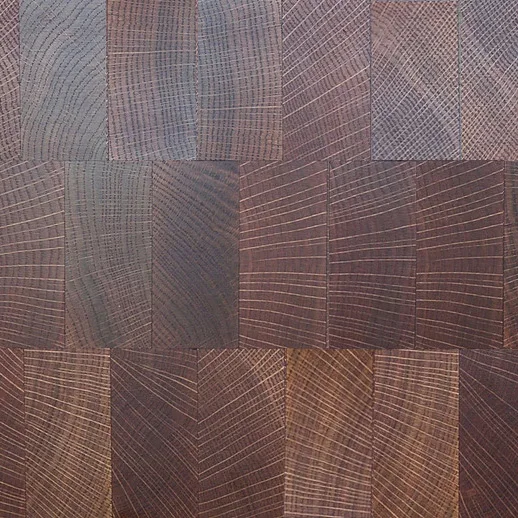 Natural Color Smooth European Oak Solid End Grain Wood Flooring