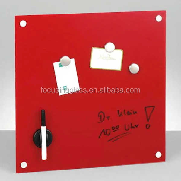 Candy color kids magnetic boards tempered glass writing board