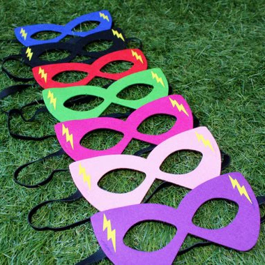 New design halloween christmas super hero party felt superhero felt mask