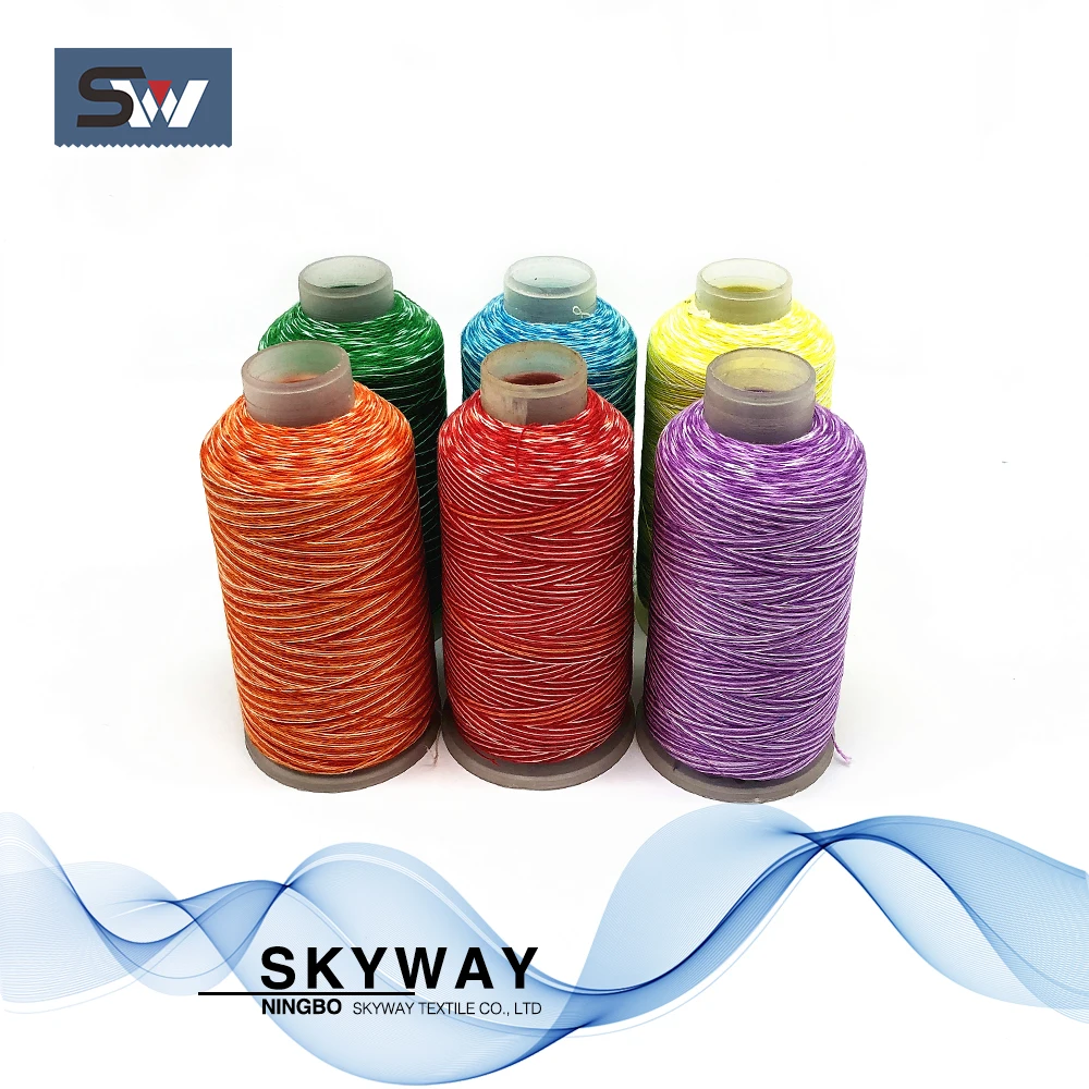 Cotton embroidery thread space dyed yarn for embroidery machine