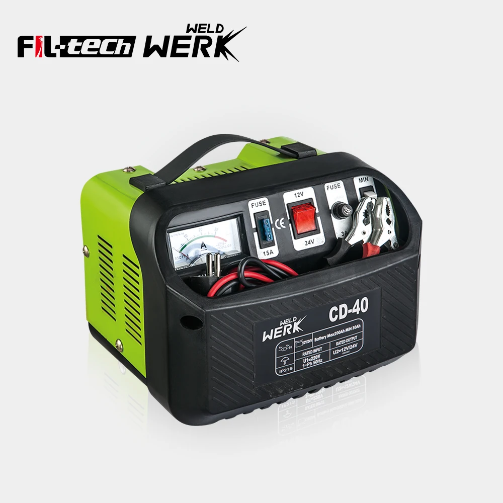 Guangzhou charger portable electric power booster electricity 24v 100a 12v 12ah 7ah baterry charger