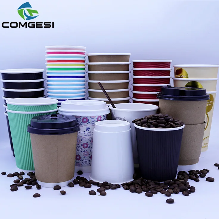 Paper raw material cup_Double wall paper raw material cups_handmade glass cup