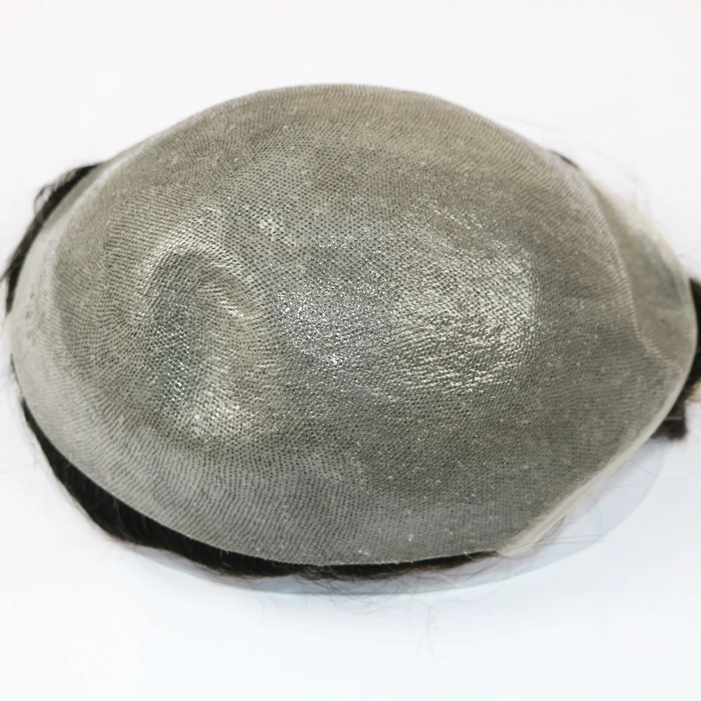 
Wholesale 0.04-0.05mm Ultra Thin Skin Toupee for Men full lace wigs Replacement System 63 Various Color human hair wigs Mens Wig 