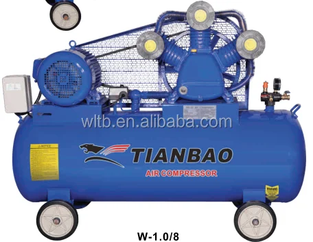 TIANBAO W-1.0/8 piston Belt type Air Compressor