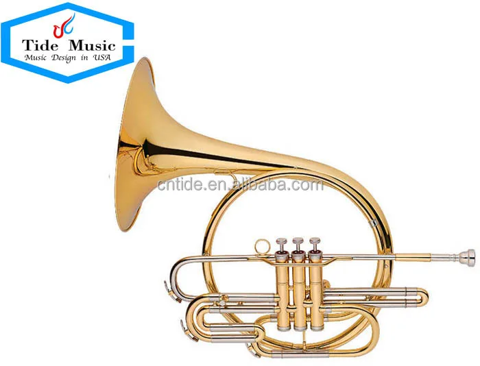 Bb key Piston  French Horn Brass body cupronickel leadpipe lacquered with case musical instruments