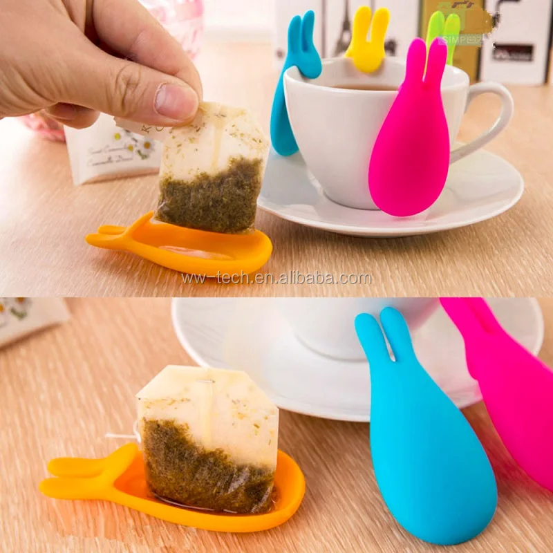 Cute Bunny Rabbit Silicone Tea Bag Holder