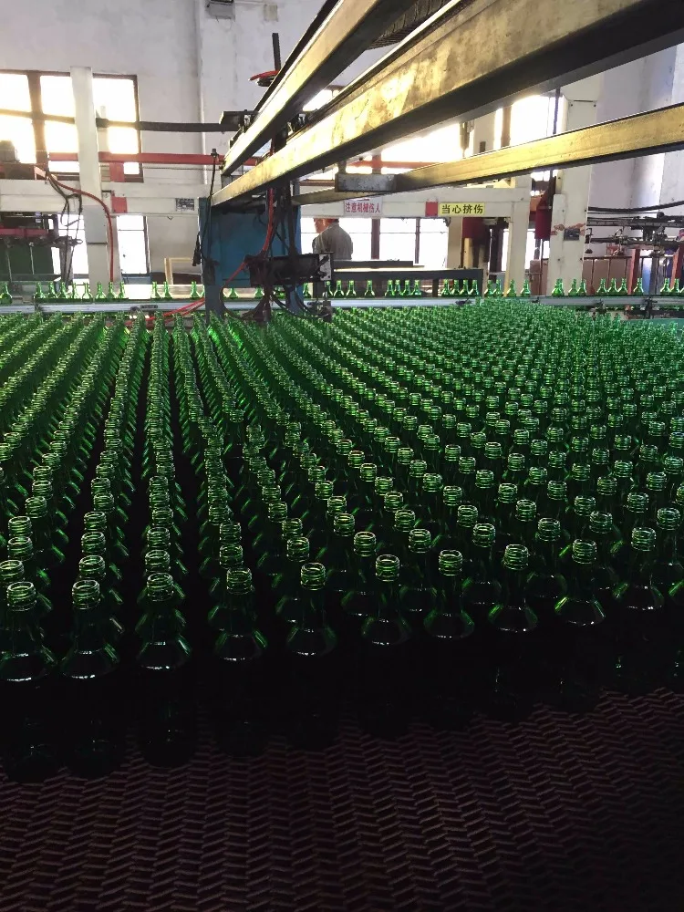 360ml Green Empty Glass Korea Soju Bottle for Liquor