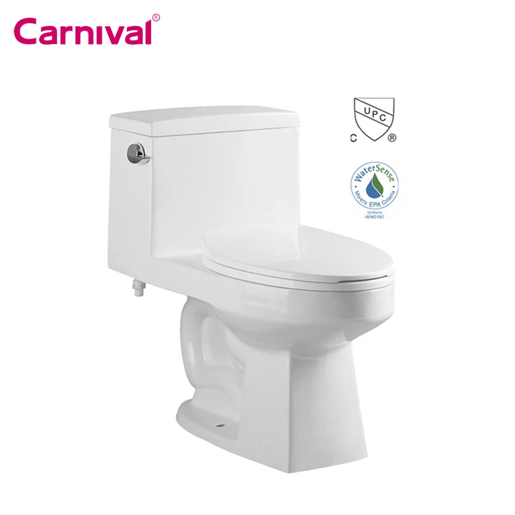 China factory new products floor mounted water closet Bathroom Modern design CUPC certification single flush one piece  Toilet