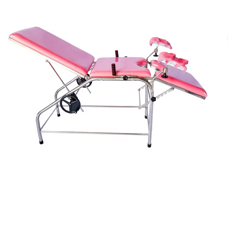 Stainless Steel Medical Gynecologic Examination Bed