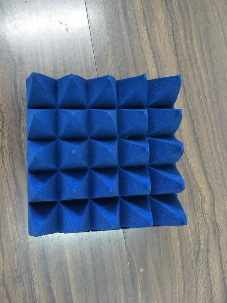 Pyramidal foam absorber for rf shielding room