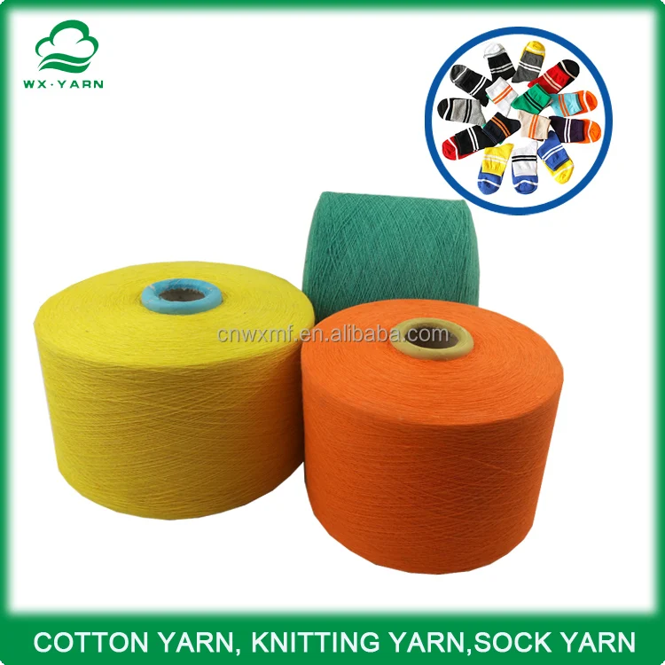free sample open end cotton yarn, CVC,TC,china high quality sock yarn