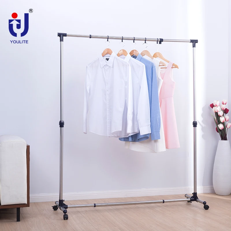 4 foot coat rack hanging with wheels black