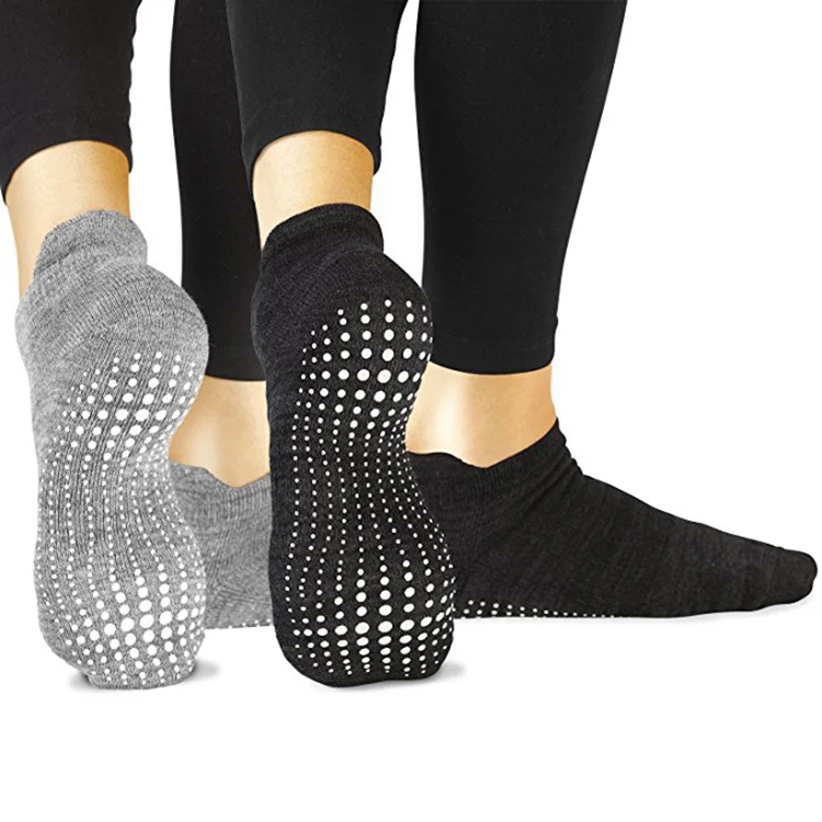 
Custom Breathable Women Anti-slip Trampoline Grip Pilates Socks 
