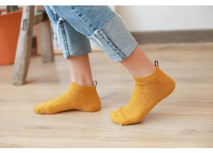 9 видов цветов в этническом стиле женские повседневные штаны в полоску, плотные носки-тапочки унисекс мягкие шерстяные носки в полоску