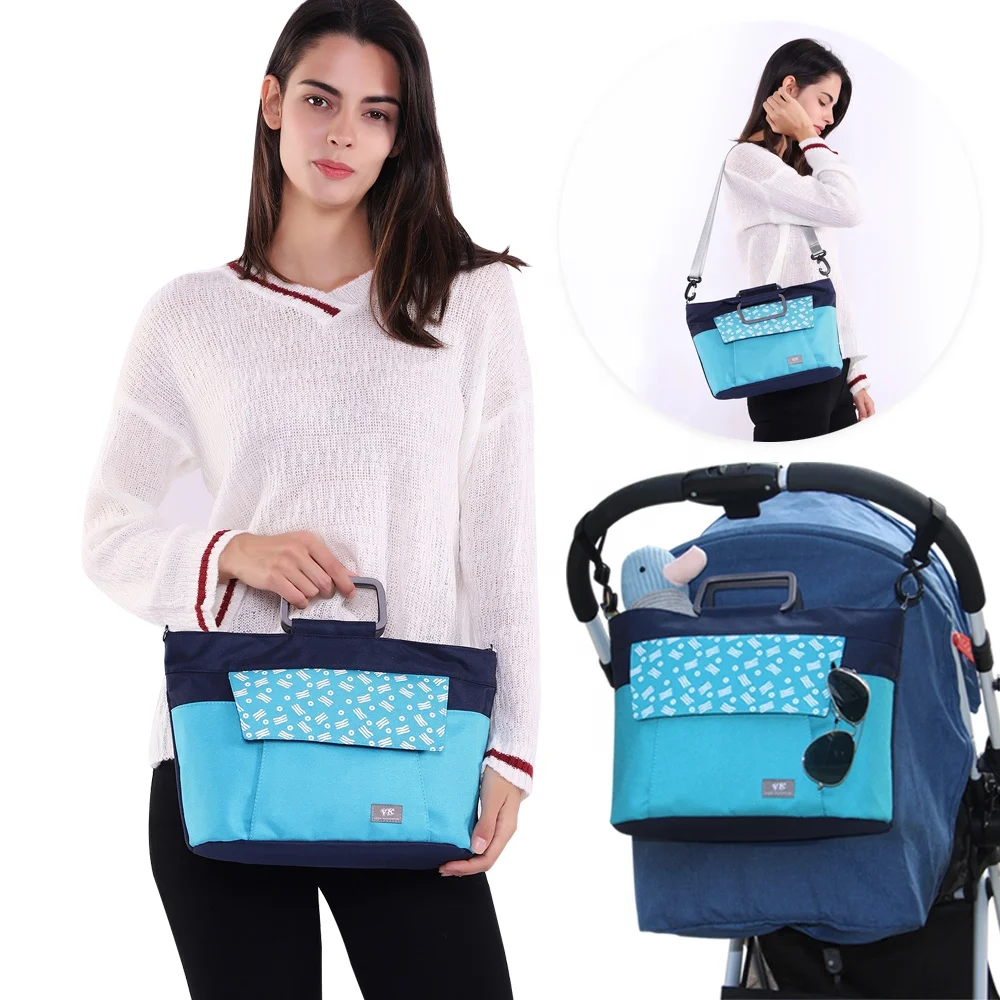 High quality multifunction Baby Stroller Organizer Diaper bag with shoulder belt